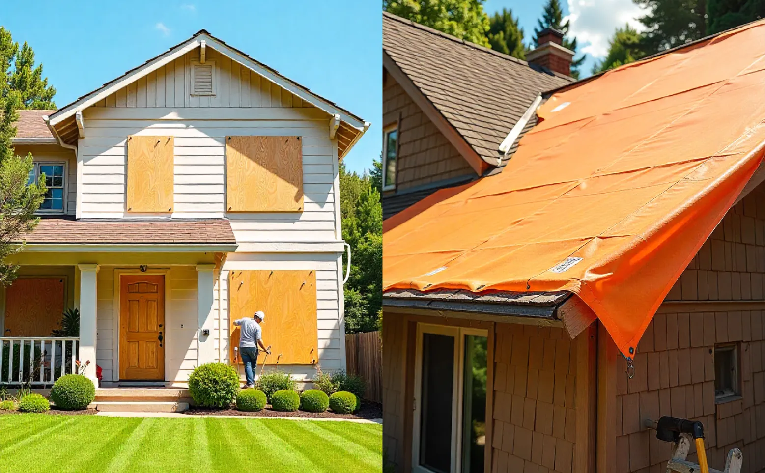 Emergency roof tarp Dallas Fort Worth DFW Metroplex