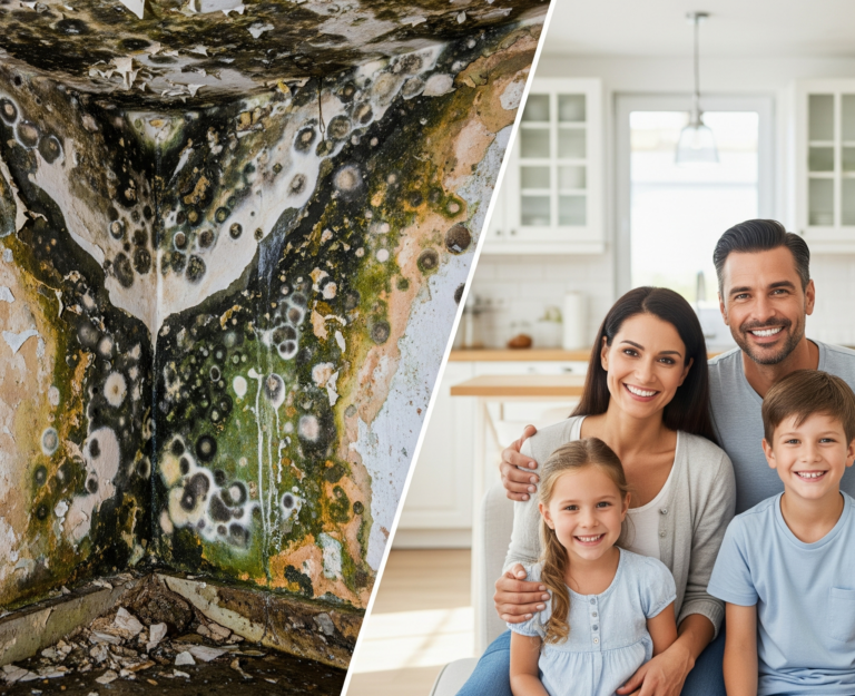 infested mold before and after